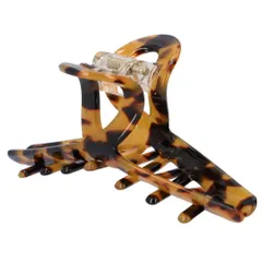 ☆ ブラウン ☆ ライン ☆ ヘアクリップ khairb164 ヘアクリップ 韓国 バレッタ バンスクリップ 髪どめ まとめ髪 ヘアアクセサリー ヘアアレンジ 髪飾り ヘアピン 髪留め ライン レクタングル 大人 かわいい オフィス 結婚式 プレゼント