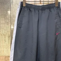 《激レア》ナイキ NIKE 黒☆ハーフトラックパンツ XL 刺繍ロゴ ワンポイントロゴ スウォッシュ スウッシュ FITDRY フィットドライ ハーフパンツ ビッグシルエット ブラック hs