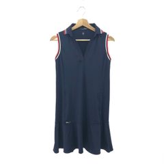 RLX ネイビー ポロスタイル ワンピース M 紺 白 - メルカリ