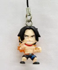 【中古】ストラップ(キャラクター) ワンピース ストラップ マリンフォード編 前編 2.エース