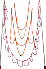 Asdays バブルスティック シャボン玉 巨大バブル マシーン アウトドア パーティー グリップ付き ロープ式(レッド)