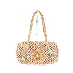 ANTEPRIMA アンテプリマ ハンドバッグ  スクエアビーズ フラワーモチーフ    ピンク レディース / 241004011982