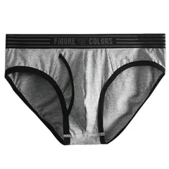 メンズブリーフ 前開き 立体縫製 綿95％ 吸湿 通気性 蒸れない ローライズ 浅め シンプル フィット 快適 男性下着 パンツ スポーツ fcj21