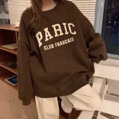 オーバーサイズ カレッジロゴスウェットトレーナー ユニセックス 男女兼用 TA369P