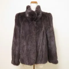 #wnc サガミンク SAGAMINK ミンク 毛皮コート 11 紫系 ファー レディース [895748]