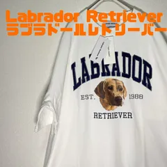 [MT004] 新品タグ付き✨Labrador Retrieverの犬プリントTシャツ。立体刺繍×リアルな犬デザインが魅力🐶オーバーサイズで男女兼用OK！柔らかい綿100％生地で着心地抜群◎