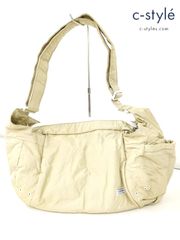 B973 [人気] PORTER ポーター ショルダーバッグ クリーム系 CUE SHOULDER BAG 547-08134 | G★