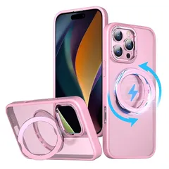 KWATUNG ケース iphone 16 pro max 用 ケース magsafe対応 ワイヤレス充電 アイホン16pro max 用ケース 落下防止 耐衝撃 いphone16pro max 用 ケース 360°回転スタンド 縦横両対応 iphone1 1