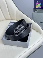 【今日WTO】Balenciaga 3.5cm レザーベルト-WA31