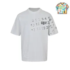 【今日特価】Maison Margiela 25ss デジタルドロップ ショートスリーブ（260g 精梳）-1
