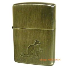 ZIPPO キャットポー BS 真鍮古美 ユーズド加工 猫 肉球 両面デザイン ジッポー