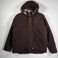 BERNE アクティブジャケット 2XL ダークブラウン ダック地 5643 Men's Duck Hooded Active Work Jacket – Berne Apparel