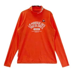 サイズ：L LECOQ GOLF ルコックゴルフ  長袖ハイネックインナーTシャツ  オレンジ系 [240101174656]# ゴルフウェア レディース ストスト