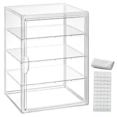 新品 フィギュアケース クリア アクリル ケースコレクションケース 棚 ディスプレイケース uvカット 積み重ね式 マグネット式扉 おもちゃ/かばん/シューズ/靴/書類/化粧品/小物の収納ケース・ボックス（36*23*27，1パック）