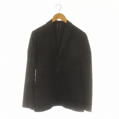 シスレー SISLEY チェック2Bテーラードジャケット シングル 44 紺 ネイビー /HK ■OSのサムネイル