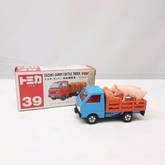 m*k様 絶版赤箱トミカ日本製39スズキキャリィ家畜運搬車新品、未使用