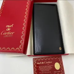 Φ Cartier パシャ・ドゥ・カルチェ スリム 長財布 ギャランティーカード Φ Cartier パシャ・ドゥ・カルチェ スリム 長財布 ギャラン