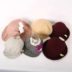 セラフ ハニーズ他 キャスケット ハット 6点セット 帽子 まとめて 大量 キッズ レディース 【中古】
