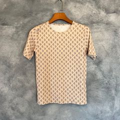 MAISON SPECIAL/メゾンスペシャル　モノグラムプリント半袖ジャージートップ