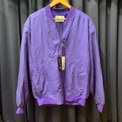 デッドストック　goouch　シルク　ブルゾン　ジャケット　パープル　M DEADSTOCK Goouch Silk Blouson / グーチ ブルゾン ジャケット