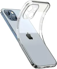iPhone 13 Mini 用 ケース クリア 耐衝撃 薄型 柔軟 全面保護 軍用規格ストラップホール iPhone 13 Mini 用 ケース カバー TPU ソフト 透明 衝撃吸収 シリコン ソフト ワイヤレス充電 光沢感 軽量 携帯カバー 人気 （クリ