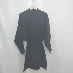 ◇ ⊇ SLY スライ ニット 長袖 ひざ丈 ワンピース サイズ1 ブラック レディース E  【1503060008904】