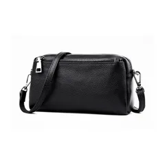 ミニショルダーバッグ 本革 軽量 2WAY 肩掛け 斜めがけ 黒 ブラック a112_e6