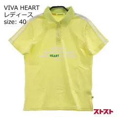 VIVA HEART ビバハート 半袖ポロシャツ イエロー系 40 [240001971172]#
