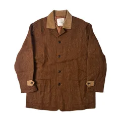 Karl Helmut カールヘルム ツイード ラムレザー切替 カバーオール ジャケット オレンジベージュのサムネイル