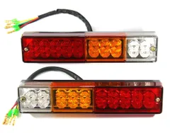 【迅速発送】【DC12V用】LED テールランプ 左右 2個セット【本体サイズ】横235mm 縦50mm 厚さ30mm 汎用 多用途 【J-009】