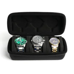 【人気商品】RIGICASE 腕時計トラベルケースロール ハードウォッチキャリーケース ロールディスプレイストレージホルダーボックス