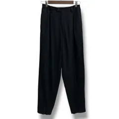ISSEY MIYAKE イッセイミヤケ 90s 95ss 黒タグ コットンタックパンツ パンツ オールド ビンテージ ブラック 黒 サイズS～M メンズ 春 ゴーゴー古着久喜倉庫No.名久溝北189Yのサムネイル