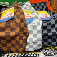 残り1点‼️cookman クックマン●ハーフパンツ　チェッカー柄　M Lのサムネイル