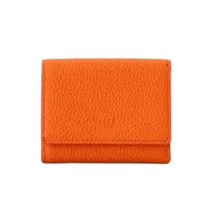 [ タケオキクチ ] 財布 ソフトシュリンクレザー 三つ折り財布 G8701276 メンズ オレンジ(068) 00(FREE)