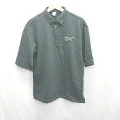 ◇ ⊇ Reebok リーボック 半袖 ポロシャツ サイズＭ ブラック メンズ E  【1502030025705】