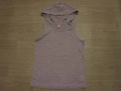 メゾピアノジュニア メゾピアノ ジュニア アウトレット mezzo piano junior タンクトップ ボーダー ピンク 夏 L 160cm ★4 キッズ 【中古】 ユーズド 女の子 女児 ガールズ ブランド USED リサイクル 古着