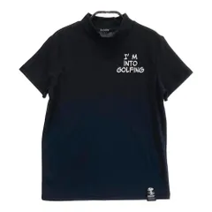 サイズ：M ATHLETIG SNOOPY GOLF 2024年モデル ハイネック 半袖Tシャツ  ブラック系 [240101308830]# ゴルフウェア レディース ストスト