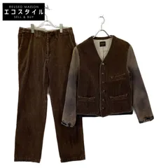希少 リネン GLADHAND セットアップ 上下 総柄 麻 日本製 18SS