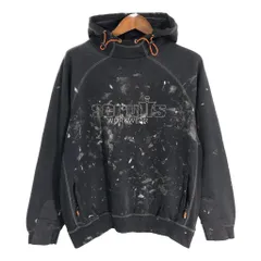 Scruffs WORKWEAR フェード スウェット パーカー ロゴ ブラック (メンズ X-LARGE) 中古 古着 T3274