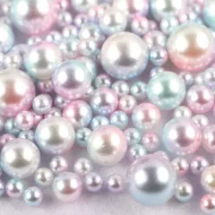 【在庫セール】手作り DIY DIY アクセサリー 手芸用品 材料 チャームイヤリング 穴なし ネックレス衣類アクセサリー カラーパール 丸玉 3/4/5/6/8/10Mm 高級 ケース付き 手芸用樹脂パール パールビーズ 約700個入り パールビーズ スタイ