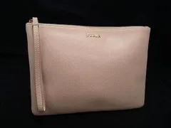 ■美品■ FURLA フルラ レザー クラッチバッグ セカンドバッグ レディース ベージュ系 DJ1046