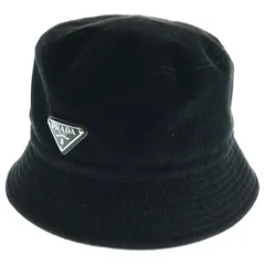 プラダ　バケハ　メンズ　Mサイズ PRADA プラダ バケットハット 帽子 Mサイズ ナイロン ブラック