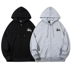 Amazon.co.jp: STUSSY ステューシージップアップパーカー