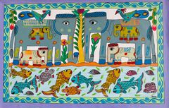 わたせのぶあきさんシルク印刷 アフリカシリーズです - メルカリ