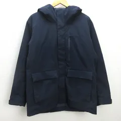 H■ユニクロ/UNIQLO 311-429290 ハイブリットダウンパーカ【L】紺/MENS■49【中古】