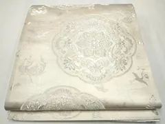 平和屋着物○西陣の名門 本家加納 六通柄袋帯 鏡裏華紋 金銀糸 証紙