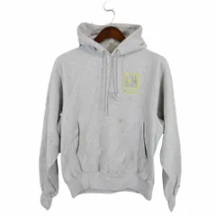 Champion チャンピオン プレミアムリバースウィーブ 英文字ワンポイント 刺繍 アメカジ グレー (メンズ S) 中古 古着 O4195