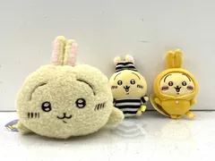 【盛岡30-0029】ちいかわ ほわほわぬいぐるみ ぷちミニマスコット ★3点セット★ 【中古/60】