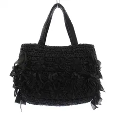 トゥービーシック TO BE CHIC トートバッグ リボン ハンドバッグ 黒 W5115-107-09 /YM ■MUのサムネイル