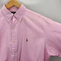 Ralph Lauren 90年代 YARMOUTH  COTTON PINPOINT OXFORD 長袖 ボタンダウンシャツ サイズ15 1/2 34/35 ワンポイント 07040617 861 汚れ